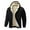 Black, variant on Men's Winter Lined Hooded Jacket Windproof Outdoor Coat Zip Front Warming Layer For Cold Weather Workwear Men's Trench Coat Plus Size Winter Cardigan for Men