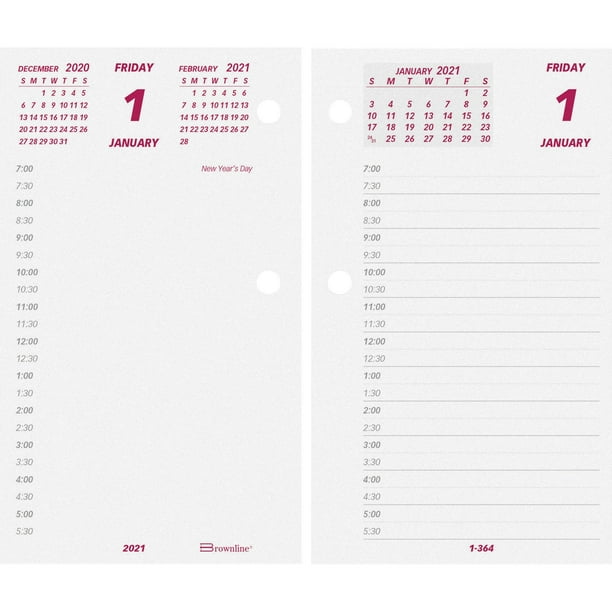 Brownline Jumbo Calendar Pad Refill, White