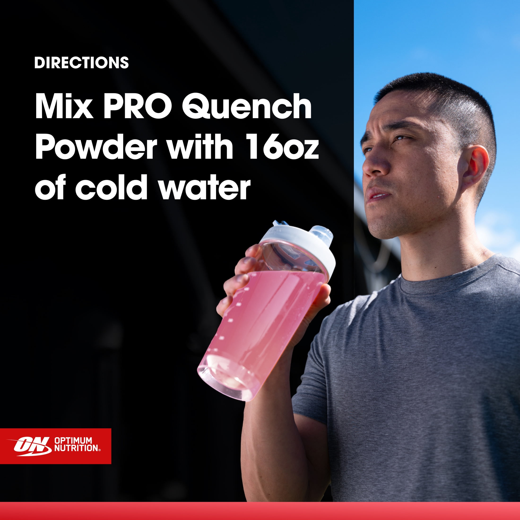 Optimum Nutrition ProQuench Clear Protein Powder, Strawberry Splash, 16 Servings