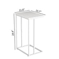 thumbnail image 2 of Innerjoin C Shaped End Table,C Table for Sofa and Bed, White, 2 of 7