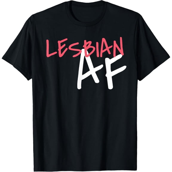 Lesbian AF LGBT Graffiti Pride Month T-Shirt