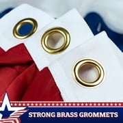 G128 -4th of July décor 1.5x3 ft, 2 Pack American Fan Flags for Outdoor Patriotic Decoration Bunting