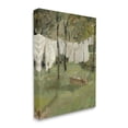 thumbnail image 3 of Classic Clothesline Yard Scene Landscape Painting Gallery Wrapped Canvas Print Wall Art, 3 of 7