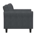 thumbnail image 6 of Bowery Hill Rolled Arm Contemporary Microfiber & Wood Chair in Dark Gray, 6 of 14
