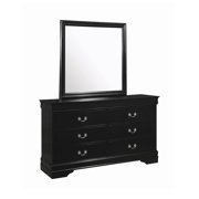 Louis Philippe Mirror Black