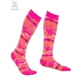 thumbnail image 3 of Gustave 1Pair Camo Compression Socks Nursing Performance Socks for Edema,Diabetic, Varicose Veins,Running Marathon Camouflage Pressure Socks "Pink, L/XL", 3 of 6
