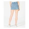 thumbnail image 2 of HUDSON $195 Womens New Blue Zippered Frayed Mini Pencil Skirt 26 Juniors B+B, 2 of 4