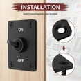 thumbnail image 4 of 2X Interruptor de Palanca Resistente 12V DC30A Interruptor de Palanca Impermeable 2 ON/OFF SPST con Panel de Montaje para Auto Coche, 4 of 6