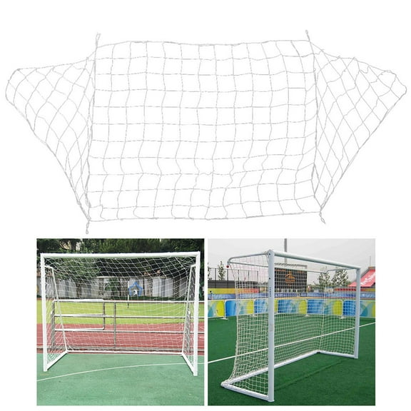 Luxshiny White Soccer Goal Net for Outdoor Sports Training and , 2pcs Football Nets Perfect for Kids Fan Gear
