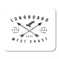 thumbnail image 1 of SIDONKU Arrow Emblem of Longboard Graphic Black Athletic Badge Board Club Mousepad Mouse Pad Mouse Mat 9x10 inch, 1 of 1