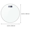 thumbnail image 3 of OULII Home Scale for Body Weight Electronic Weight Scale White 1Pcs Tempered Glass, 3 of 8
