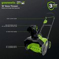 thumbnail image 3 of Greenworks 48V (24Vx2) 16" Cordless Snow Thrower (Tool Only), 3 of 4