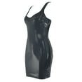thumbnail image 4 of Gspmoly Robes d'Été pour Femmes, Nouvelle Robe d'Été pour Femmes Style Européen Aguichant de Couleur Unie Ajustée Moulante Robe Sans Manches à Col Rond Longueur Genou Robes de Vacances pour Femmes Liquidation, 4 of 5