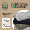thumbnail image 4 of Recycled Cozy Textured Blanket, Grey (90" x 90") by Nemcor, 4 of 8