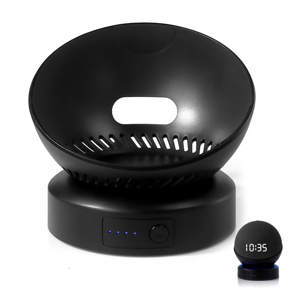 Liboer Battery Base for Echo Dot 4th/5th Gen, Rechargeable Power Bank, 5200mAh, Black