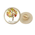 thumbnail image 1 of Joyeuses Pâques Festival Oeuf Rond Métal Broche d'Or Clip, 1 of 3