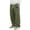 EliteGoogv#Green, variant on Men Textured Corduroy Loose Fit Straight Leg Pants Elastic Drawstring Waist Side Pockets Patched Detail Soft Casual Everyday Wear Long Trousers,Brown,XXL