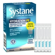 Systane Hydration Preservative Free Liquid Drops for Dry Eye Relief and Daily Use, 30 Vials