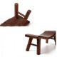 thumbnail image 3 of Taburete multiusos, taburete pequeño de madera, taburete para porche, taburete para dormir, almohada de madera para la columna vertebral, almohada de madera para protección del cuello, 3 of 5