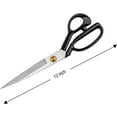 thumbnail image 4 of SINGER 12-Inch Tailor Scissors, Chrome-Plated Blades and Rubber-Coated Handles, 4 of 14