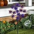 thumbnail image 3 of 44"H Light Movement Solar Garden Stake, Purple Spider Web, 3 of 3