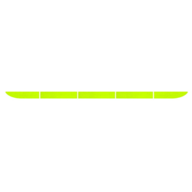 5pcs/set Car Warning Stciker Reflective Trunk Stripe Warning Stripe Universal Self Adhesive Universal Car Rear Reflector, Fluorescent Green