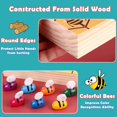 thumbnail image 4 of Yunchy Juguete de habilidad motora fina para niños pequeños Juego de combinación de abeja a colmena Montessori Clasificación de colores de madera Juguete a juego Juguetes educativos preescolares Regal, 4 of 5