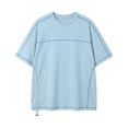 thumbnail image 3 of Workout Shirts for Men UPF 50+ Quick Dry Athletic Gym Tee Shirts Mens Short Sleeve Running Cooling Swimming T-Shirt Size M-3XL Blue, 3 of 8