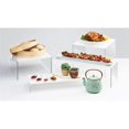 thumbnail image 1 of Cal Mil 3586-7-15 Clear & White Acrylic Risers - 20 x 7 x 7 in., 1 of 1