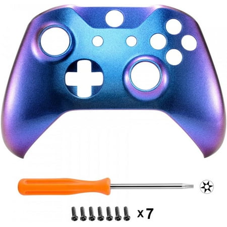 xbox controller purple chameleon faceplate extremerate shell microsoft housing