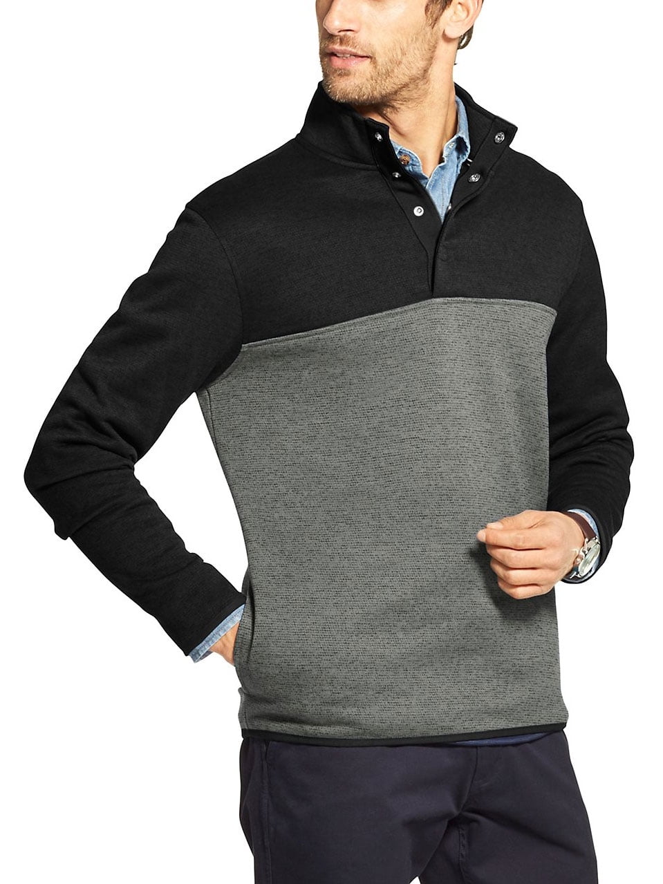 izod zipper sweater