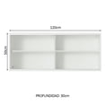 thumbnail image 3 of Alacena Madesa 2 Puertas Corredizas de Vidrio Glamy Lux Reims Blanco, 3 of 4