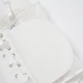 thumbnail image 6 of Aihuaihua Y2k Lace Mesh Corset Top Women Lace up Strappy Boned Bustier Cami Tank Tops Streetwear White M, 6 of 7