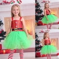 thumbnail image 2 of LUOGENLI Robe Enfant Filles Robe en Tulle Robe de Fête de Noël Robe de Princesse Robes Robe pour Filles Tendance Longueur Midi Rouge 8-9 Ans, 2 of 7