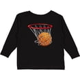 thumbnail image 3 of Inktastic Basketball Swish Boys or Girls Long Sleeve Toddler T-Shirt, 3 of 5