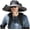 Dark Gray, variant on Outdoor Wide Brim Solar Fan Outdoor Fishing Hat, Hat with Solar & USB Charging Fans, UPF 50+ Sun Bucket Hat