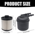 thumbnail image 2 of Anxingo FD-4615 Fuel Filter Replacement for Ford F250 F350 F450 F550 2011-2016 6.7 Powerstroke Super Duty V8 Diesel Engines Replace BC3Z-9N184-B, 2 of 7