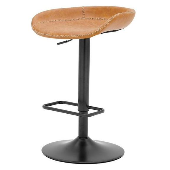 Pemberly Row 31.5" Gaslift Bar Stool in Vintage Cedar (Set of 2)