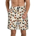 thumbnail image 2 of Uemuo Funny Chicken Pattern Men's Swim Trunks Hawaiian Beach Bathing Suit Swimsuits Beach Quick-Dry Shorts with Pockets-XX-Large, 2 of 9