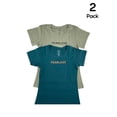 thumbnail image 2 of Ben Din Clothing Fearless Women Short Sleeve Crewneck Cotton T-Shirt, 2Pack, 2 of 4