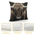 thumbnail image 4 of Highland Cow Pillow Cases Cushion Covers Highland Cattle Throw Pillow Covers  for Cute Brown Animal Western Decor Decorative Throw Pillowcases Wildlife Farmhouse Cushion Cases, 4 of 5