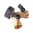 thumbnail image 1 of Double Washing Machine Faucet, Brass Garden Faucet Splitter, Y Connection, 3/4 Inch for Connecting 2 Appliances, Double Outlet Faucet, 1 of 5