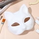 thumbnail image 3 of 10 PCS Mascaras de gato de papel blanco Mascaras pintadas a mano en blanco Halloween Masquerada Cosplay accesorios, 3 of 8