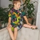 thumbnail image 4 of Fotbe Colorful Pug Pijama Estampada de 2 Piezas para Niños – Ropa de Dormir de Manga Corta Cómoda para Niños y Niñas, Camiseta y Shorts de Algodón-Medium, 4 of 6