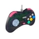 Retro-Bit Official Sega Saturn USB Controller – Model 2 Style, Slate Gray, Wired For PC, Mac, Switch, PS3