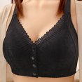 thumbnail image 3 of Womens Front Closure Bras, Daisy Bras for Older Women Comfy Convenient No Underwire Full Coverage Comfort Senior Wireless Snap Closing Lace Bra XS-5XL, 3 of 3