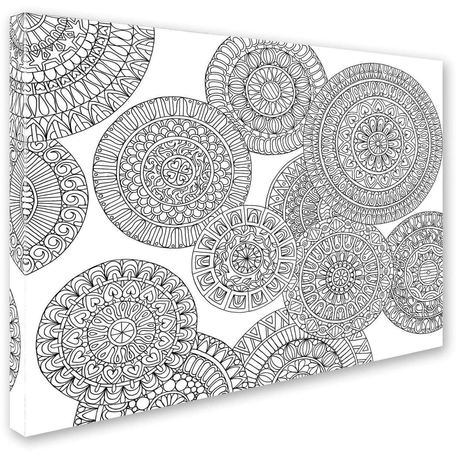 Trademark Fine Art "Mixed Coloring Book 50" Canvas Art by Kathy G. Ahrens