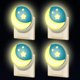 thumbnail image 1 of veilleuse Enfant Sur Prize Lectrique, 4 Pices Led Lampe De Chevet Avec Capteur Crpusculaire, Lumire De Nuit Murale Pour Chambre De Nouveau-n, Clai, 1 of 5