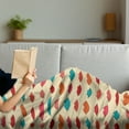 thumbnail image 3 of Kiss Soft Flannel Fleece Throw Blanket, Pattern with Different Female Lip Shapes in Cartoon Style Colorful Romantic Girlish, Cozy Plush for Indoor and Outdoor Use, 50" x 70", Multicolor, by Ambesonne, 3 of 5