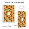 thumbnail image 3 of Balery Beautiful Bohemian Sunflower for Duplex Wall Plates Kit, Electrical Outlet Covers, Standard Size 1-Gang 5.0" x3.0", Electric Receptacle Plug Covers-Style T, 3 of 6
